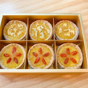 Mixed Gold Wolfberry  Bird’s Nest Egg Tart 金燕枸杞窝蛋塔 (6 Pieces)